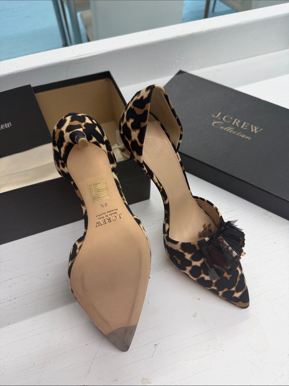 J Crew Animal Print Stiletto Shoes - Picture 3 of 4